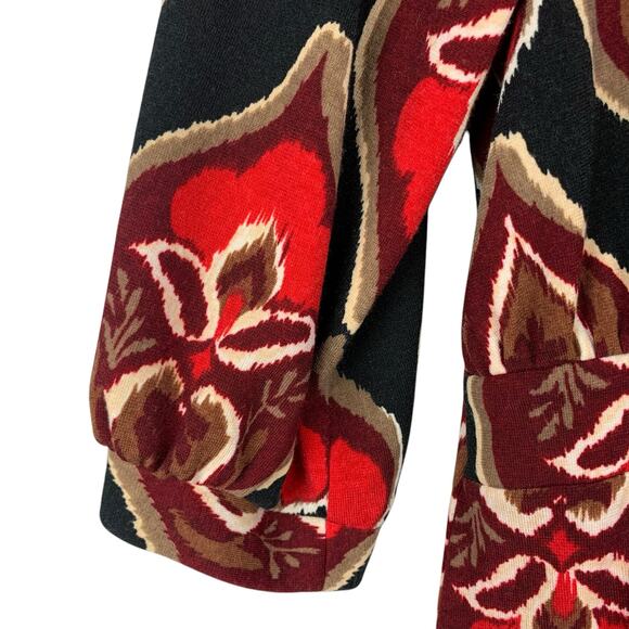 Melissa Masse Dress Made To Measure Red Black Knit Women's M - Picture 8 of 10